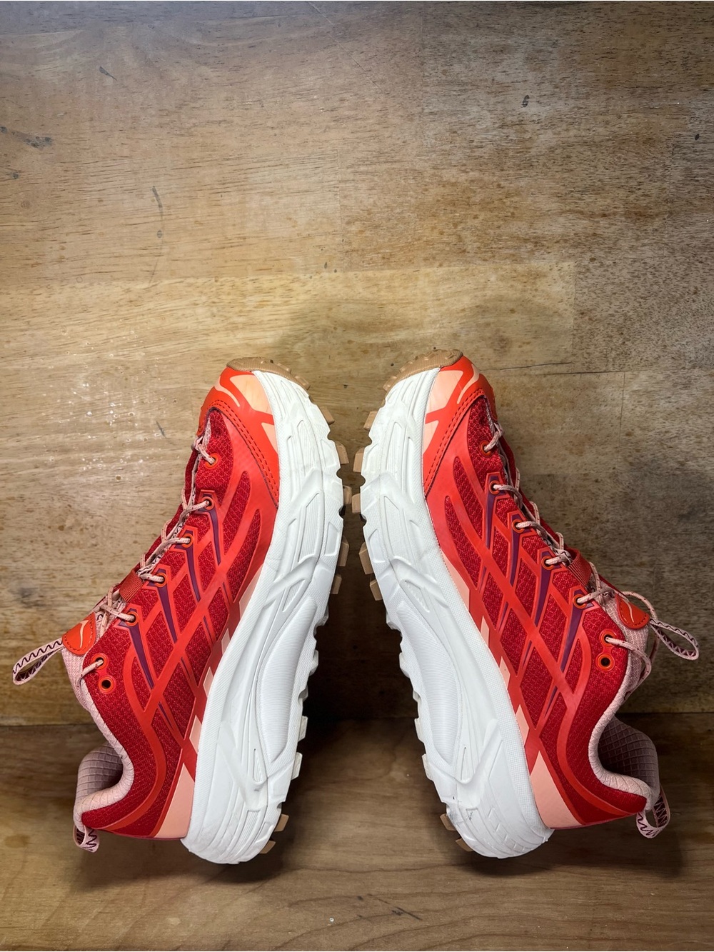 Hoka One One Mafate Three2 Womens Size 8 Trail Running Shoes Sneakers Tomato - Picture 6 of 12